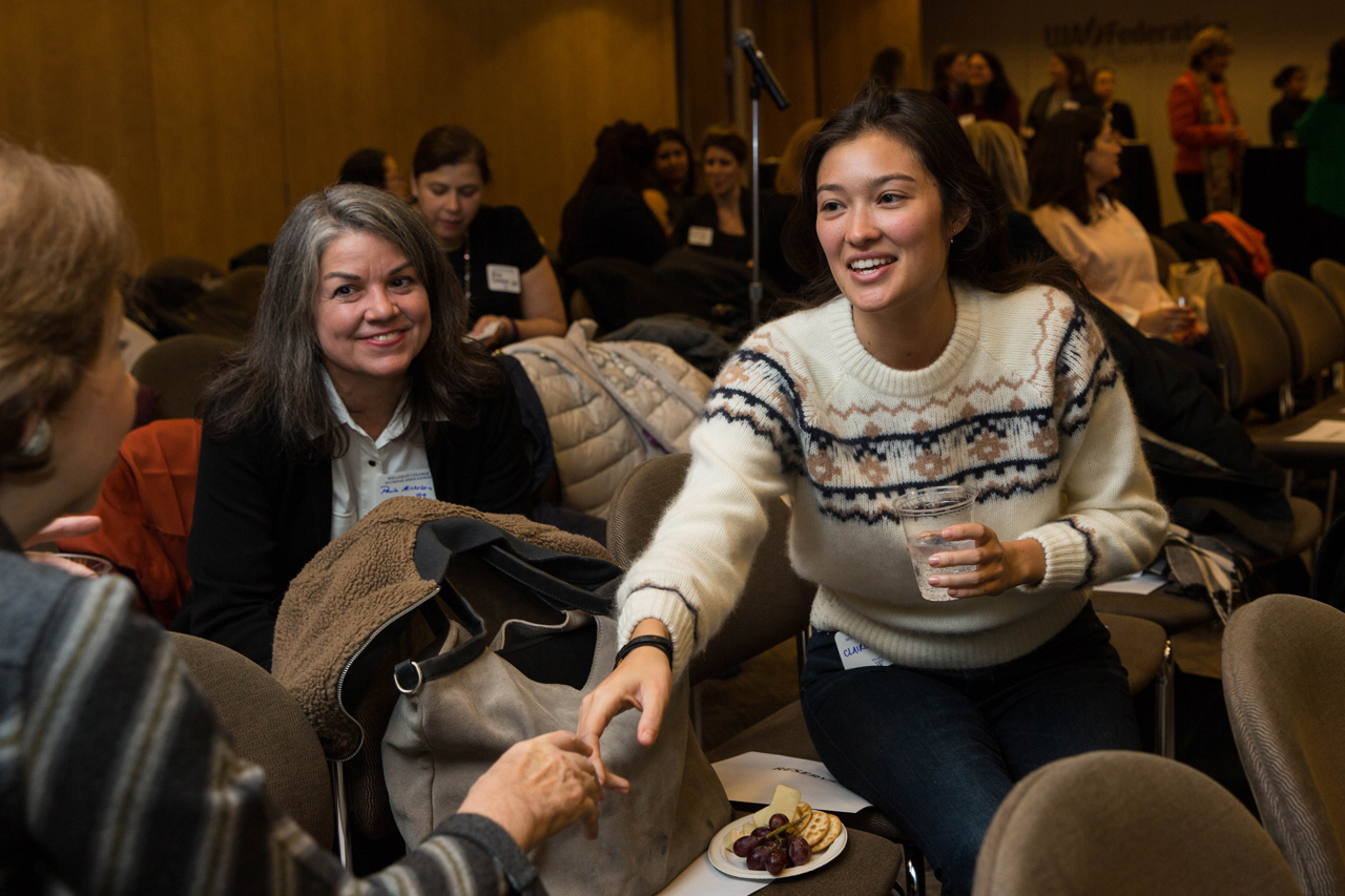 Fireside Chat with Lulu Chow Wang alumnae event, organized by New York Wellesley Club Careers. Photograph by Gabriella Reubins.