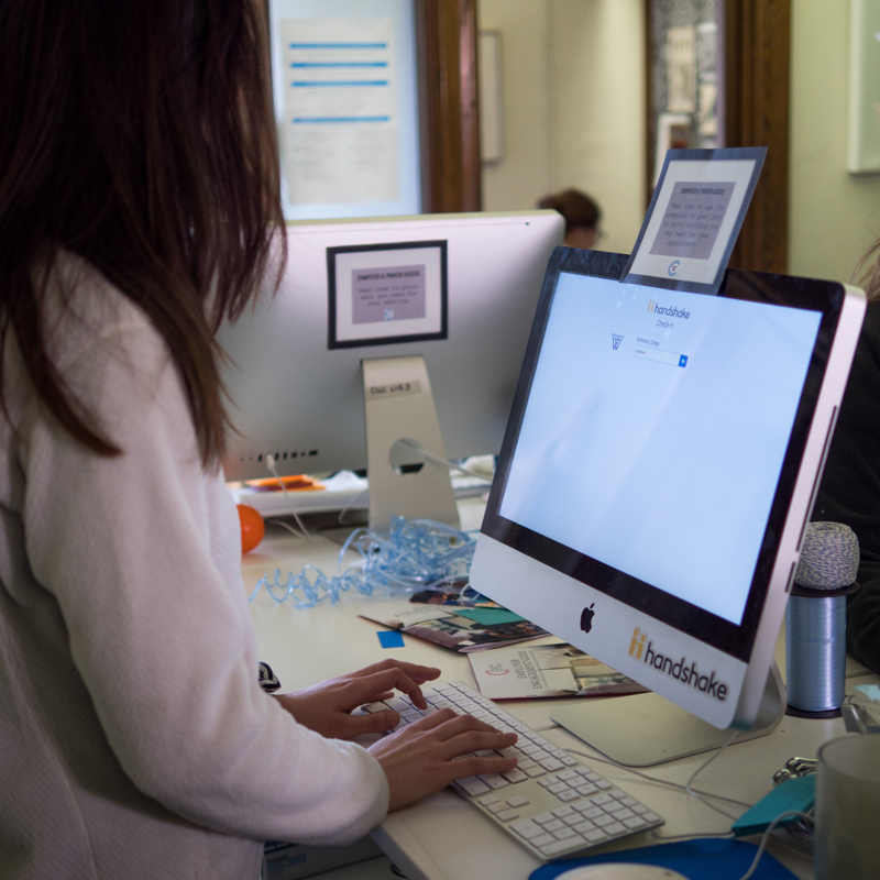 Student at Computer