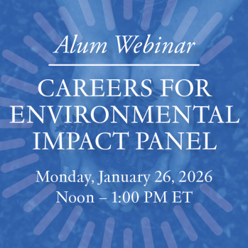 Careers for Environmental Impact Panel