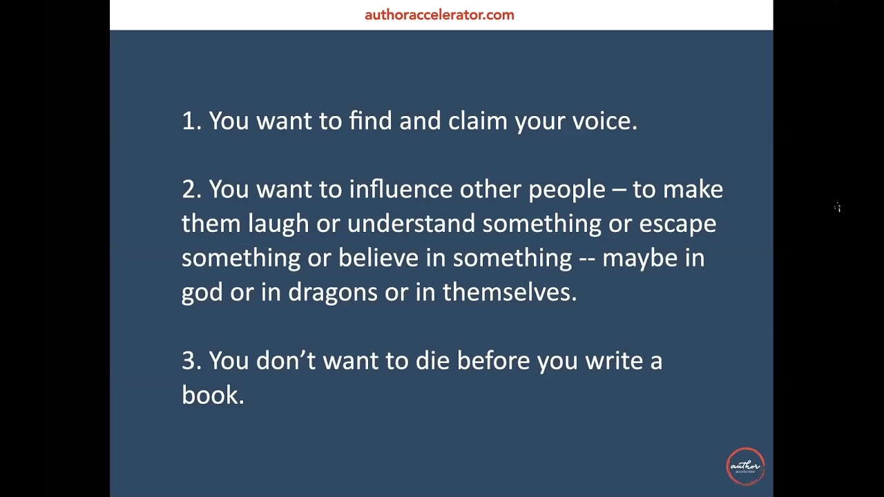 Dreaming of Writing a Book? A Book Coach Shows You How to Stop Wishing And Start Writing (Webinar, November 2020) Dreaming of Writing a Book? A Book Coach Shows You How to Stop Wishing And Start Writing (Webinar, November 2020)