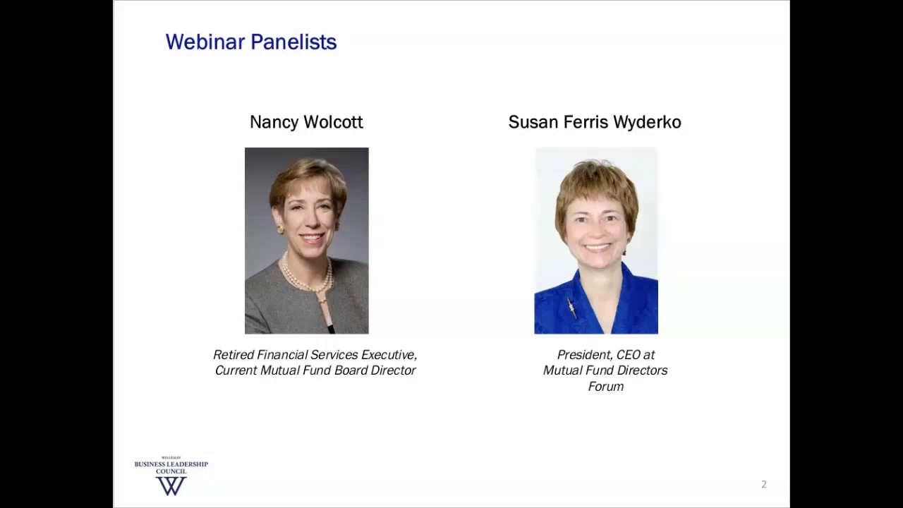 Panel on Mutual Fund Boards of Directors (Webinar, January 2018) Panel on Mutual Fund Boards of Directors (Webinar, January 2018)
